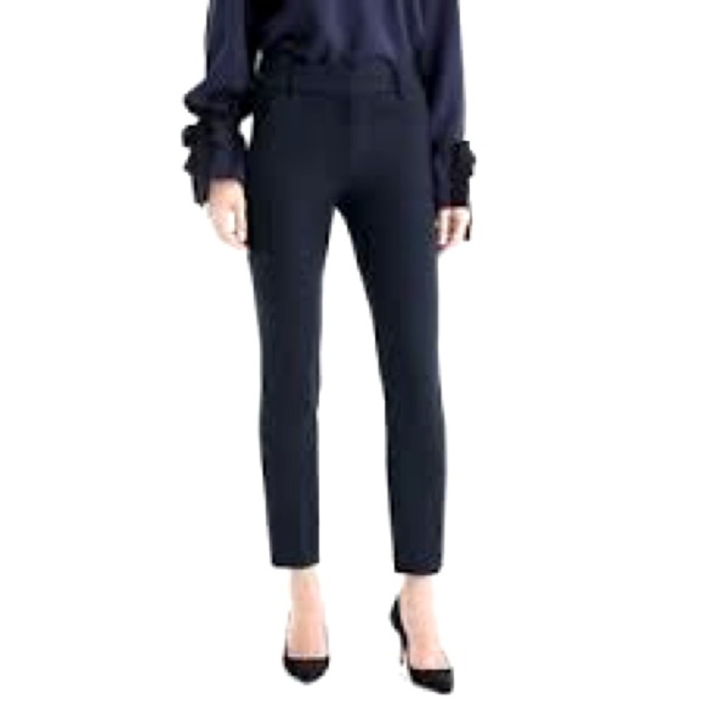 NWOT J. CREW Cameron slim cropped pants in navy size 0